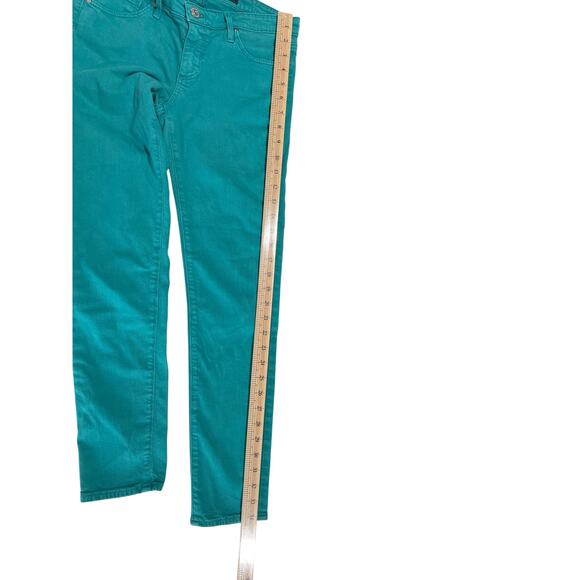 AG Adriano Goldschmied The Stevie Ankle Slim Straight Leg Women's Size 25R Teal - Picture 13 of 13